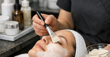 Spa client being welcomed into a clean, polished treatment space that highlights how first impressions shape loyalty