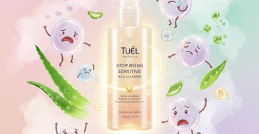 Tuel Stop Being Sensitive Milk Cleanser - Gentle cleanser for sensitive skin with chamomile and aloe
