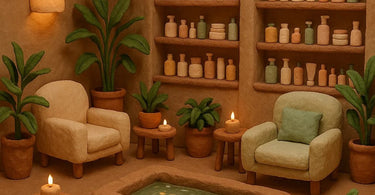 Spa professional providing comfortable client experience with quality spa equipment and products