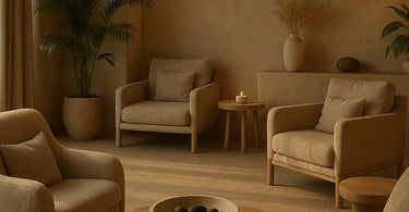 A spa professional calmly attending to a client in a serene treatment room, exemplifying focus and tranquility despite potential client restlessness.
