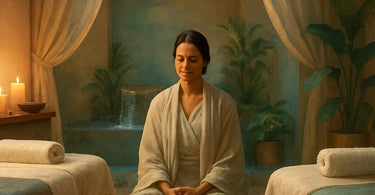 A compassionate spa professional creating a safe and welcoming environment for a client with body dysmorphia
