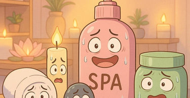 Esthetician calming a nervous first-time client during a consultation in a spa