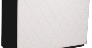 The Le Beau Reception Desk - 60" Wide - Black Structure / White Facade by Deco Salon Furniture