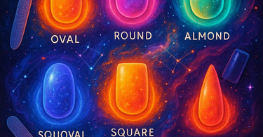 Nail Shape Horoscope showing different nail shapes aligned with zodiac signs for salon professionals