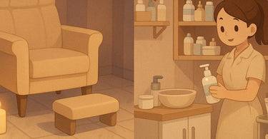 Professional spa pedicure service showing the reality of luxury foot care treatment