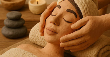Professional massage therapist demonstrating firm confident hand pressure during spa treatment