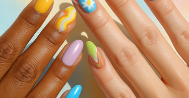A close-up image of a manicurist shaping a client's nails, showcasing the precision and care that goes into creating the perfect nail shape.