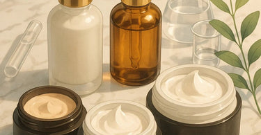 Professional spa treatment showing serum and mask application for glowing skin