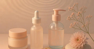 Sound Bath Facial treatment showing tuning forks and ultrasonic device on spa table with skincare products