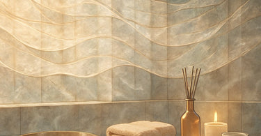 Professional spa technician carefully unfolding metallic foils for facial treatment in calm spa environment