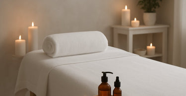 Step-by-step Swedish relaxation massage technique demonstrated on a massage table