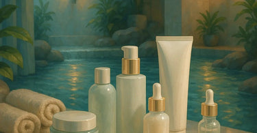 Close-up of an esthetician performing a targeted high-frequency treatment on a client's stress pimple