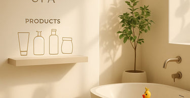 Minimalist spa treatment room with clean lines, neutral tones, and simple high-quality tools on a table