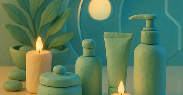 Esthetician performing professional waxing service in spa environment