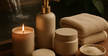 Close-up of a spa professional whispering to a relaxed client during a luxurious facial treatment, conveying exclusivity and trust.