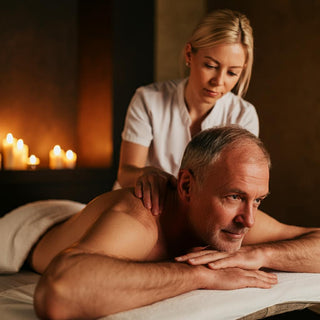 A soothing massage session illustrating scientific benefits of massage therapy on health