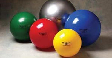 TheraBand Pro Series Exercise Ball in Silver in an 85 cm size, shown against a clean white background highlighting its durable texture and professional grade quality for spas and clinics.