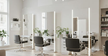 Salon furniture layout and space optimization
