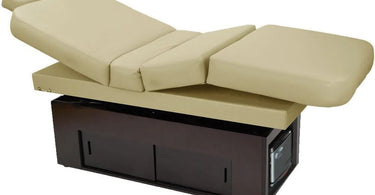 Touch America spa tables featuring sleek designs for massage and facial treatments