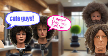 Training manikins and mannequins for hairdressers