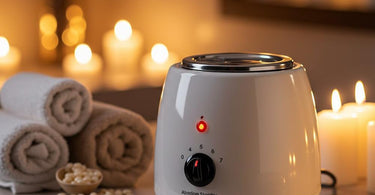 Professional wax warmers for spas and salons displayed on a clean, modern aesthetic background