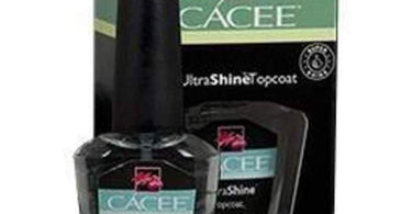 Ultra Shine Topcoat by Cacee - 0.5 oz bottle of high-gloss nail topcoat for salon professionals