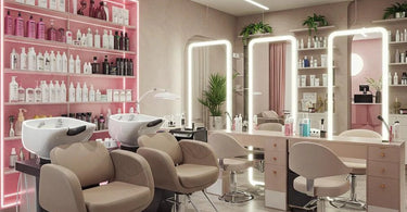 Modern beauty salon equipment setup