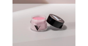 V Beauty Pure V Acrylic System Powder in shade Calle Ocho - vibrant pink-nude professional nail enhancement product