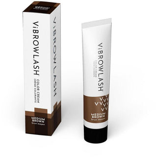 ViBrowLash Medium Brown Color Cream - Certified Vegan and Cruelty-Free Lash and Brow Tint