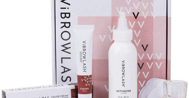 VibrowLash Mini Kit - Certified Vegan and Cruelty-Free Lash & Brow Tint in Auburn