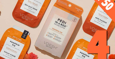 Pumpkin Pie Pedicure in a Box by Voesh of New York