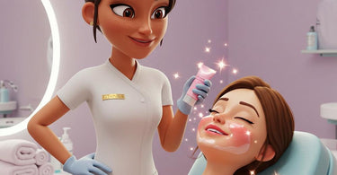 Berodin Post-Wax Soothing Cream bottle next to waxing supplies on a spa tray