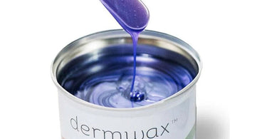 Close-up of a professional applying soft wax during a salon treatment