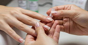 Professional nail care products for strengthening weak nails, including cuticle oils, nail hardeners, and salon essentials