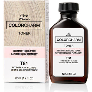 Wella Color Charm Liquid Toner T81 Intense Ash Blonde 1.4 oz