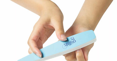 Nail shiner tool with a glossy nail