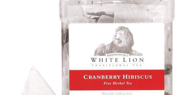 White Lion Cranberry Hibiscus Tea Canister