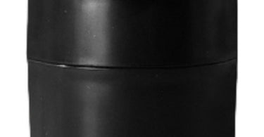 Black lash adhesive container with screw-top lid for professional salon organization