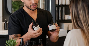A curated collection of professional spa and salon products from Pure Spa Direct's back bar, ready for retail recommendation.