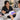 Professional nail salon gel manicure service with a client curing her nails under a nail lamp