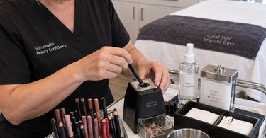 Professional Makeup Pencils and Sharpening System for Sanitation in a Salon Setting