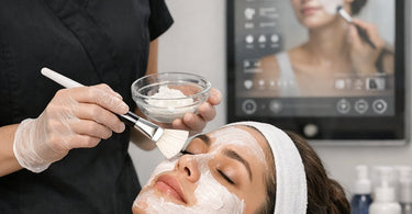 Modern salon smart mirror display illustrating why interactive mirror technology is still more gimmick than essential for most beauty businesses