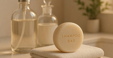 Professional shampoo bar next freshly colored hair in a salon setting