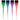 1.5" Wide Translucent Dye Brush Display - 36 Pieces by Soft n Style