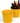 10" Goldenrod Painted Pail Wooden Handle / Case of 10 Pails