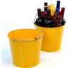 10" Goldenrod Painted Pail Wooden Handle / Case of 10 Pails