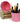 10" Pink Pail Wooden Handle / Case of 10 Pails