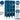 12-inch Wide Double Tier See-Through Metal Locker - 3 Wide - 5 Feet High - 15-inch Deep by Salsbury – Blue – Assembled by Salsbury (view 2)