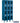 12-inch Wide Double Tier See-Through Metal Locker - 3 Wide - 6 Feet High - 15-inch Deep by Salsbury – Blue – Assembled by Salsbury