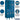 12-inch Wide Double Tier Standard Metal Locker - 3 Wide - 6 Feet High - 15-inch Deep by Salsbury – Blue – Assembled by Salsbury (view 2)